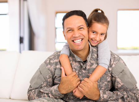 Soldier with Child